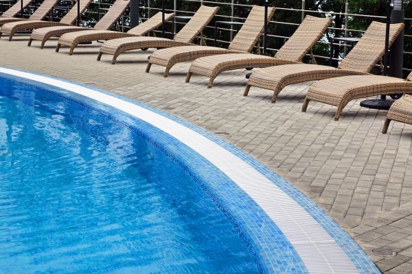 Poolside Hardscaping in Laguna Niguel