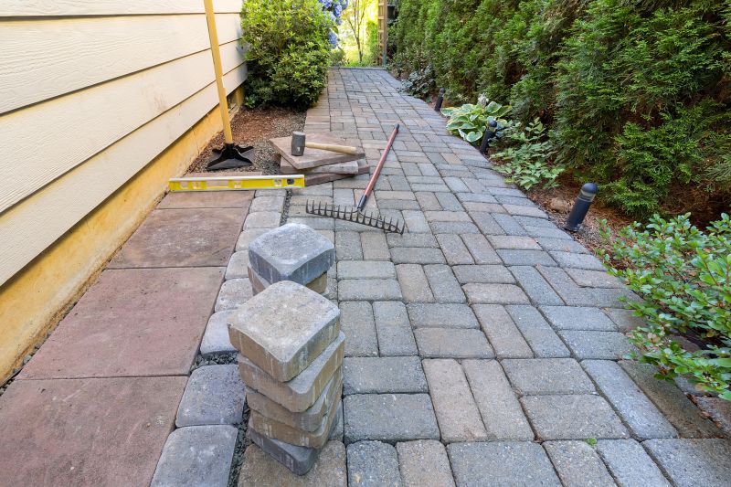Patterned Paver Walkway